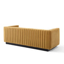 Legacy Channel Tufted Velvet Sofa