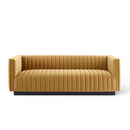 Legacy Channel Tufted Velvet Sofa