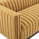 Legacy Channel Tufted Velvet Sofa