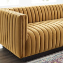 Legacy Channel Tufted Velvet Sofa