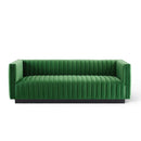 Legacy Channel Tufted Velvet Sofa