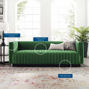 Legacy Channel Tufted Velvet Sofa