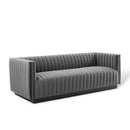 Legacy Channel Tufted Velvet Sofa