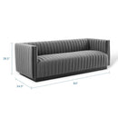 Legacy Channel Tufted Velvet Sofa