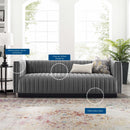 Legacy Channel Tufted Velvet Sofa