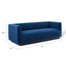 Legacy Channel Tufted Velvet Sofa