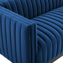 Legacy Channel Tufted Velvet Sofa