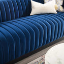 Legacy Channel Tufted Velvet Sofa