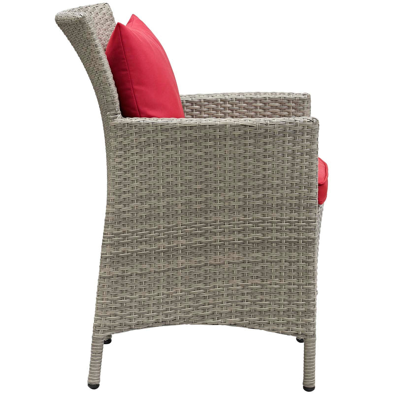 Lilianna 5 Piece Outdoor Patio Wicker Rattan Dining Set