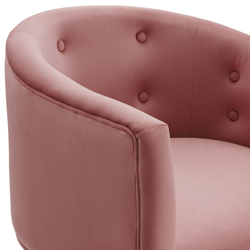 Royce Tufted Performance Velvet Accent Chair