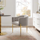 Royce Tufted Performance Velvet Accent Chair