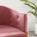 Royce Tufted Performance Velvet Accent Dining Armchair