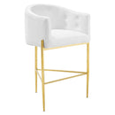 Royce Tufted Performance Velvet Bar Stool