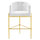 Royce Tufted Performance Velvet Bar Stool