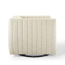 Legacy Tufted Swivel Upholstered Armchair