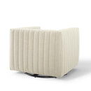 Legacy Tufted Swivel Upholstered Armchair