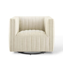 Legacy Tufted Swivel Upholstered Armchair