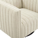 Legacy Tufted Swivel Upholstered Armchair