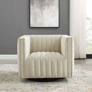 Legacy Tufted Swivel Upholstered Armchair