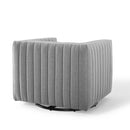 Legacy Tufted Swivel Upholstered Armchair