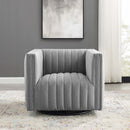 Legacy Tufted Swivel Upholstered Armchair