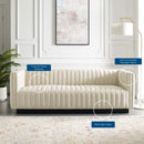 Legacy Tufted Upholstered Fabric Sofa