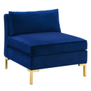 Boone Performance Velvet Armless Chair