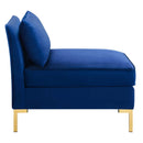 Boone Performance Velvet Armless Chair