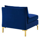 Boone Performance Velvet Armless Chair