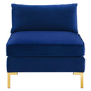 Boone Performance Velvet Armless Chair