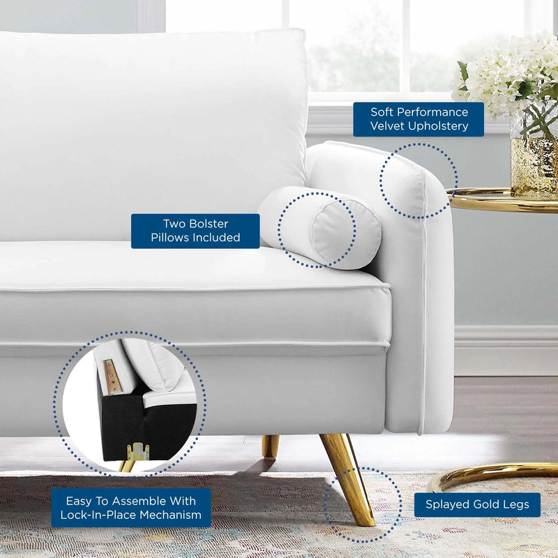 Dominik Performance Velvet Sofa