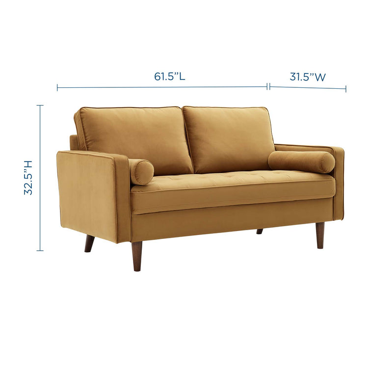 Cannon Performance Velvet Loveseat
