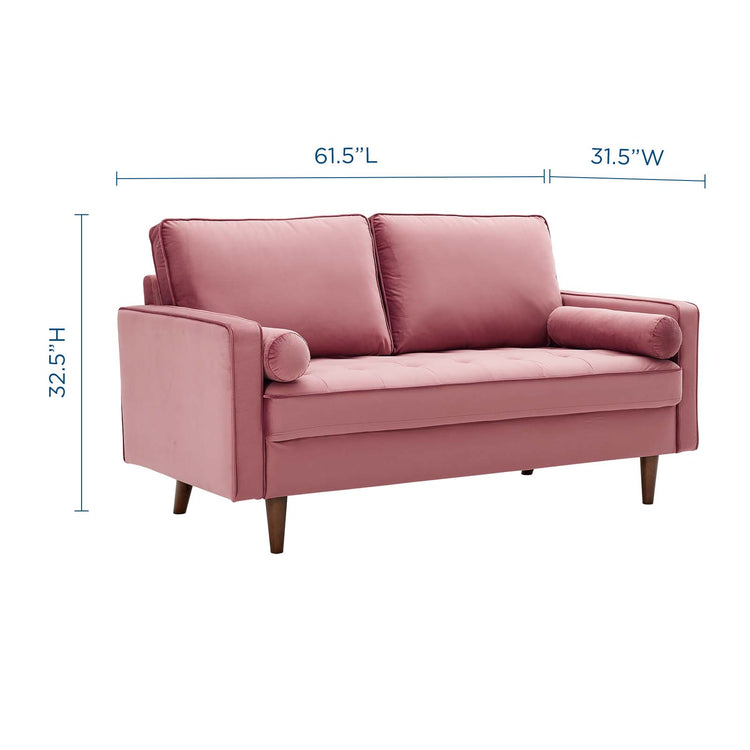 Cannon Performance Velvet Loveseat