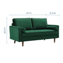Cannon Performance Velvet Loveseat