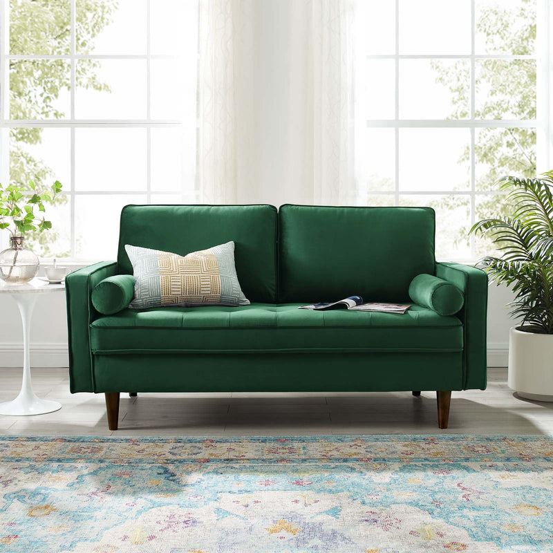 Cannon Performance Velvet Loveseat