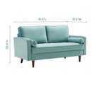 Cannon Performance Velvet Loveseat