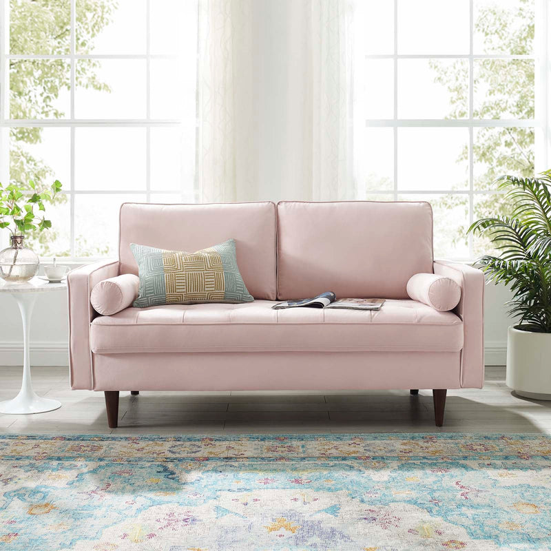 Cannon Performance Velvet Loveseat