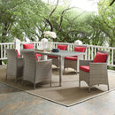 Lilianna 7 Piece Outdoor Patio Wicker Rattan Dining Set