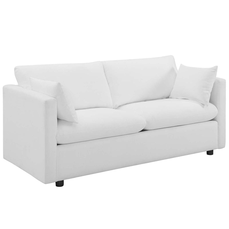 Charleigh Upholstered Fabric Sofa and Armchair Set