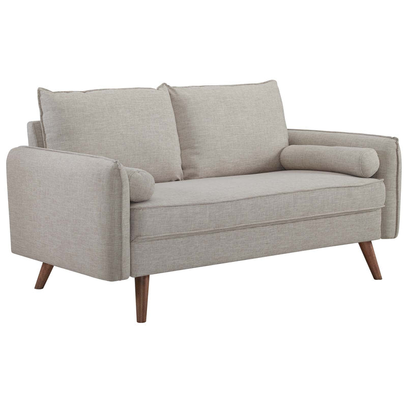 Dominik Upholstered Fabric Sofa and Loveseat Set