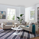 Dominik Upholstered Fabric Sofa and Loveseat Set