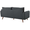 Dominik Upholstered Fabric Sofa and Loveseat Set