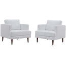 April Upholstered Fabric Armchair Set of 2