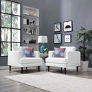April Upholstered Fabric Armchair Set of 2