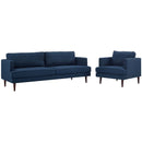 April Upholstered Fabric Sofa and Armchair Set