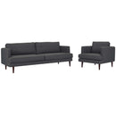 April Upholstered Fabric Sofa and Armchair Set
