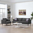 April Upholstered Fabric Sofa and Armchair Set