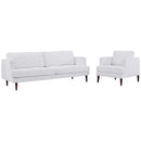 April Upholstered Fabric Sofa and Armchair Set