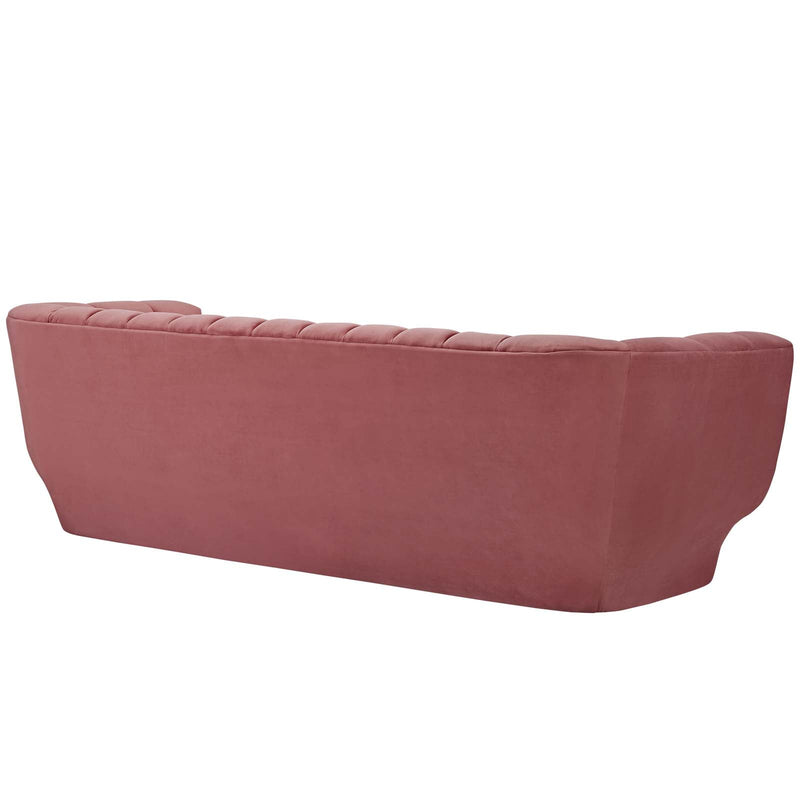 Cayson Vertical Channel Tufted Performance Velvet 3 Piece Set