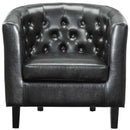 Jamal Upholstered Vinyl Loveseat and Armchair Set